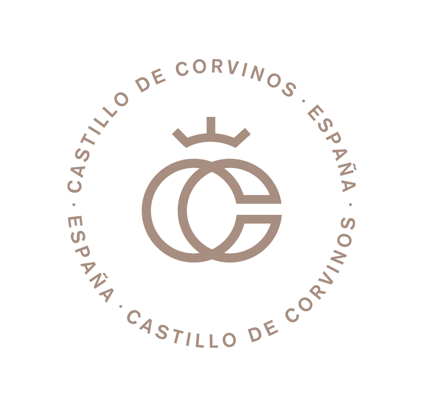 Logotipo Castillo de Corvinos dorado